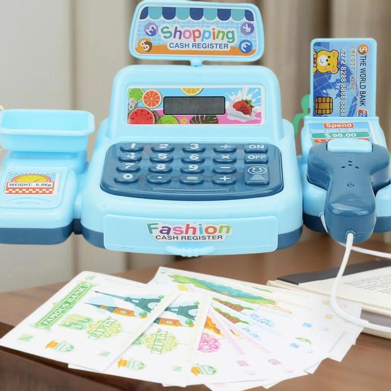 1Set Supermarket Cashier Elect - đánh giá và giá Toy Cash Register