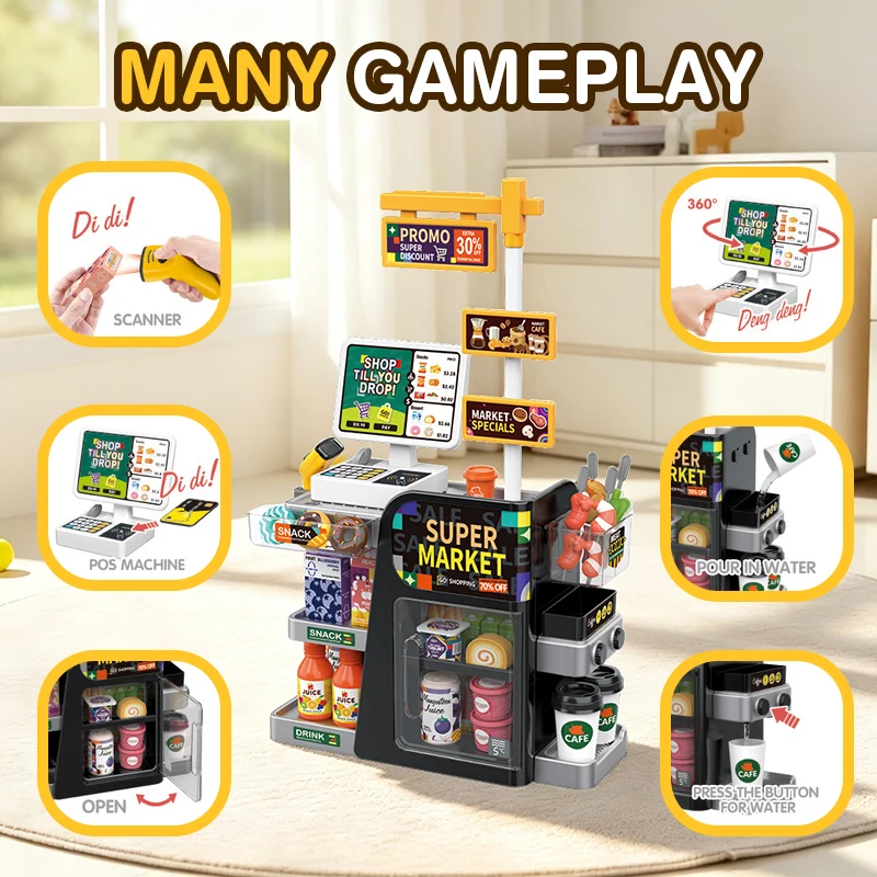 Simulation Mini Scanning Cash  - đánh giá và giá Toy Cash Register