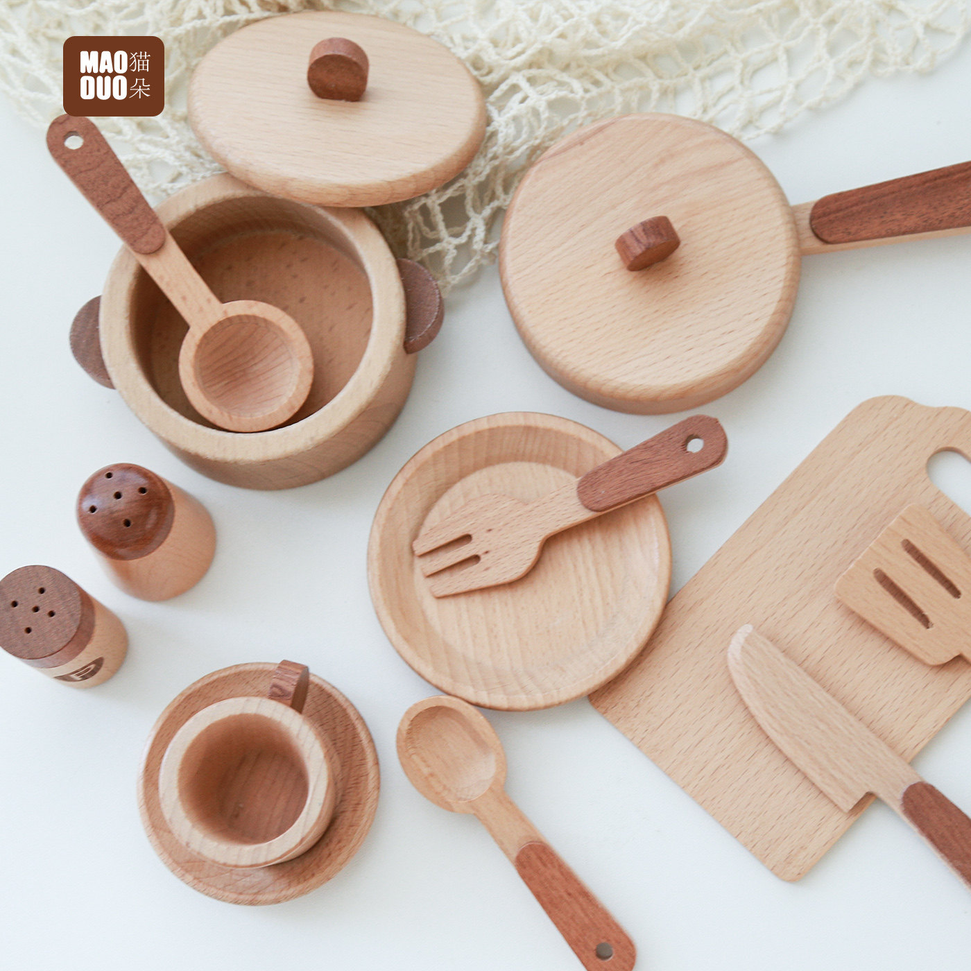 Maoduo Toys Beech Wooden Kids  - đánh giá và giá Kids Toys Kitchen Set