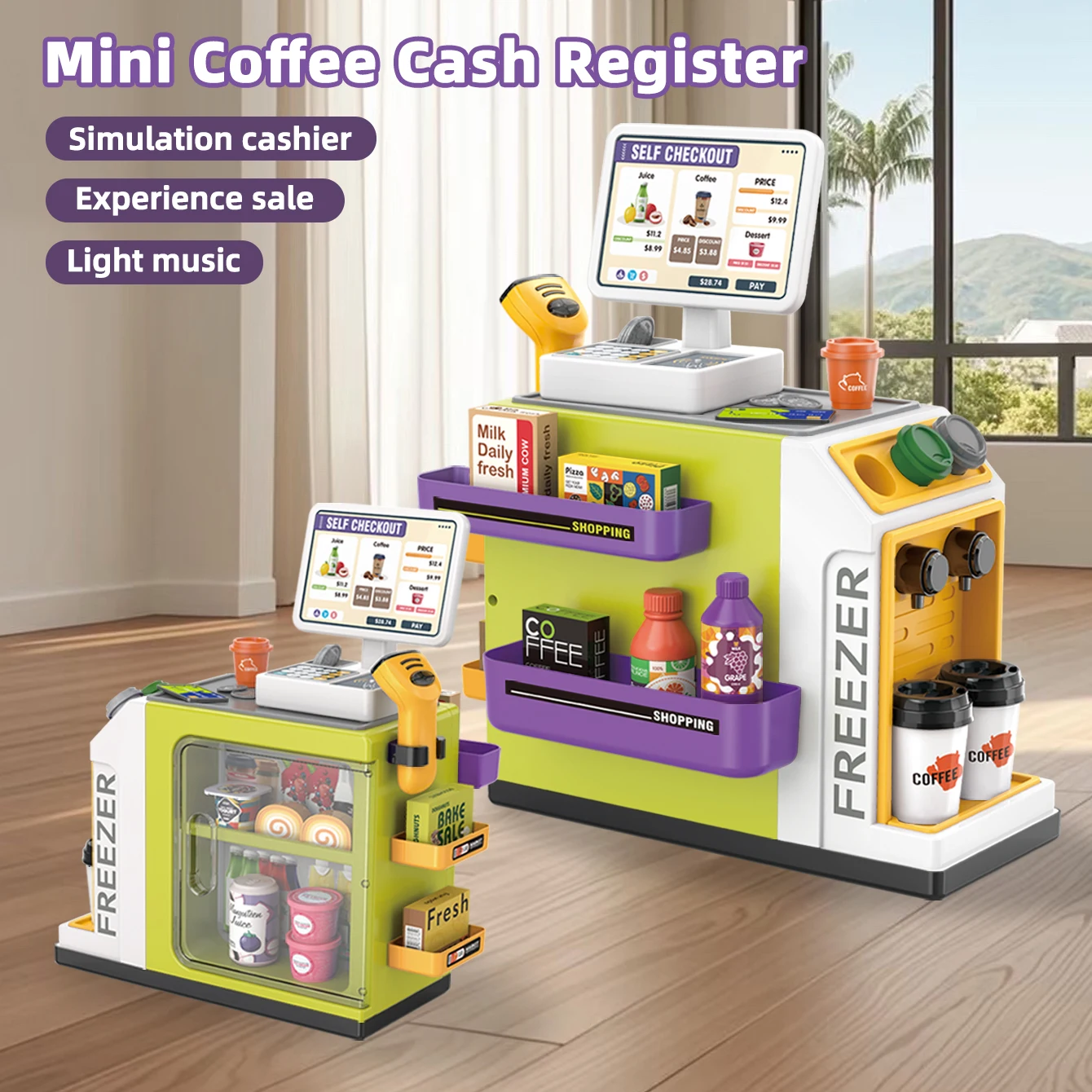 Mini Supermarket Cash Register - đánh giá và giá Toy Cash Register