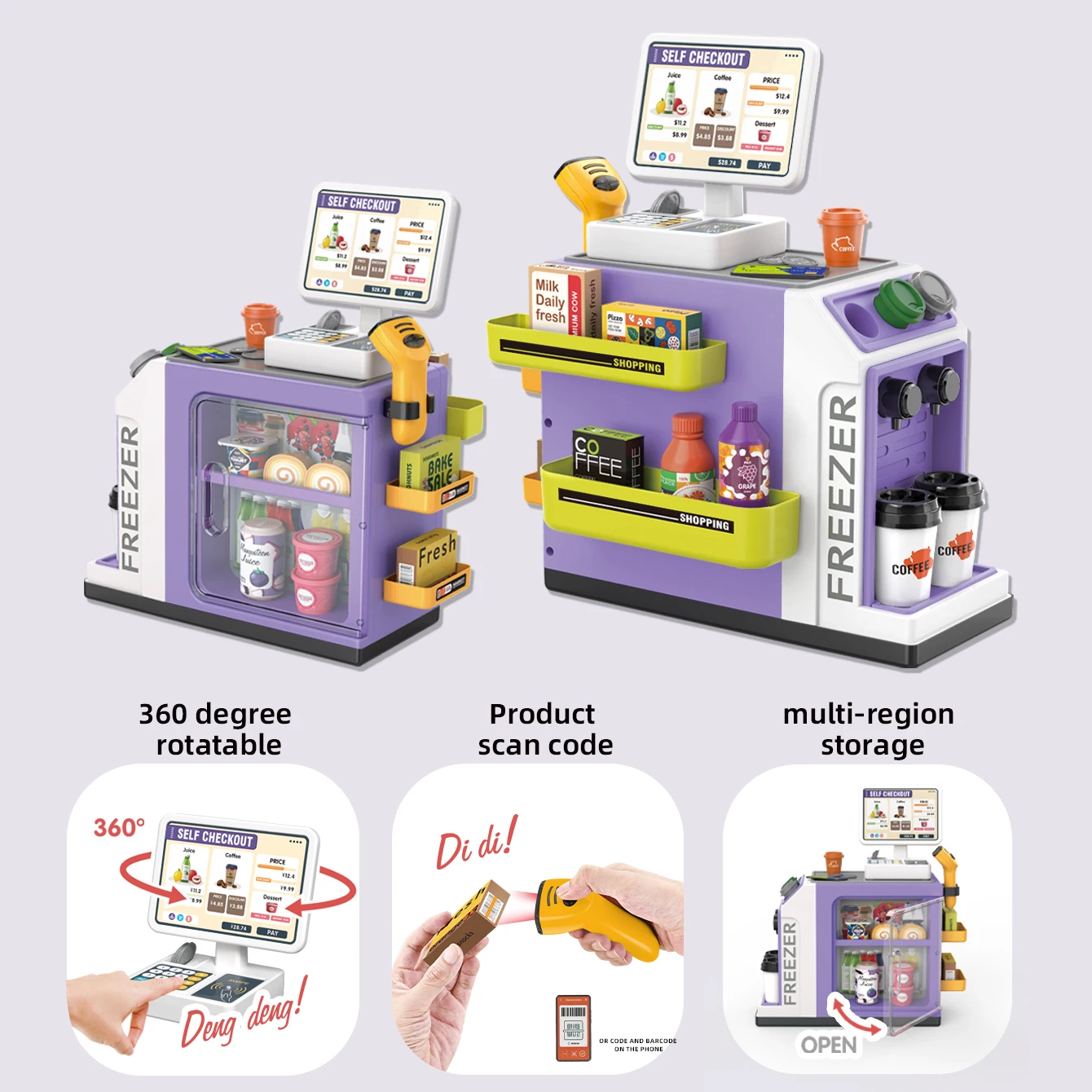 Mini Supermarket Cash Register - đánh giá và giá Toy Cash Register