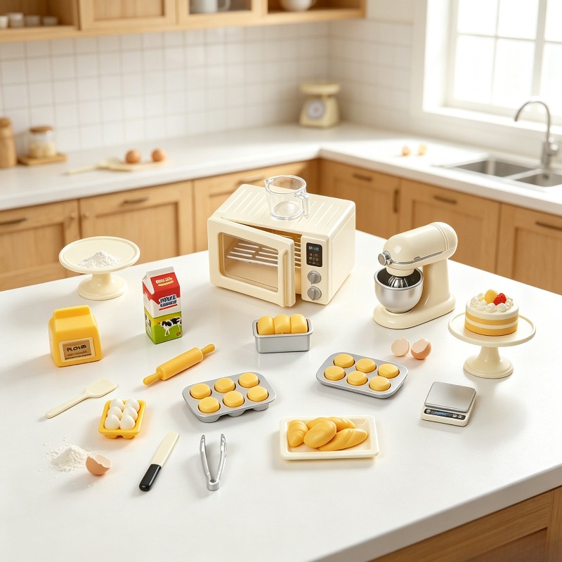 Mini Baking Time Pretend Play  - đánh giá và giá Kids Toys Kitchen Set